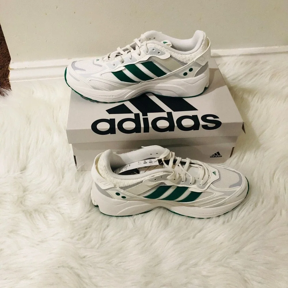 Adidas Spiritain 2000 Mens 8.5 Womens 9.5 White Green Running Shoes GZ9582‎ NEW